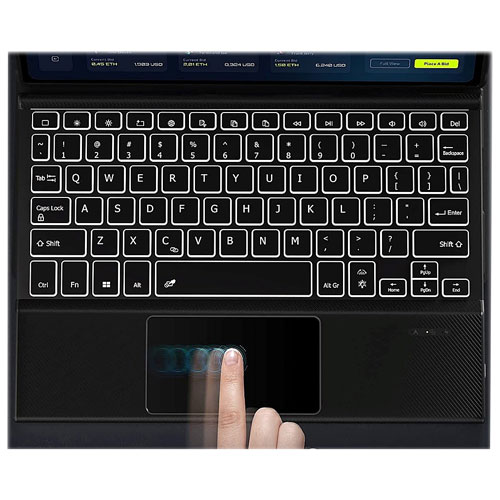 SaharaCase Keyboard Case for Galaxy Tab S10+/S9+/S9FE+ - Black