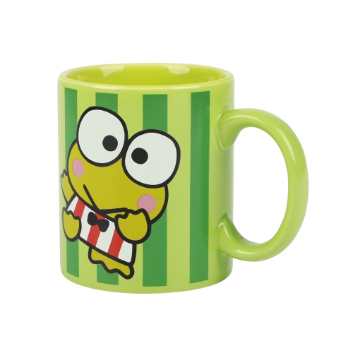 Hello Kitty x Friends Keroppi Green Striped 16oz Mug