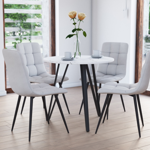 CorLiving Lennox Iron Leg Dining Table