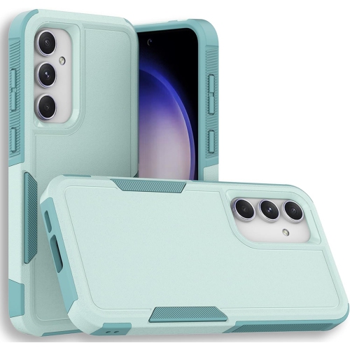 [CSmart] Étui rigide double couche Armor Rubber Armor Bumper pour Samsung Galaxy A15, sarcelle