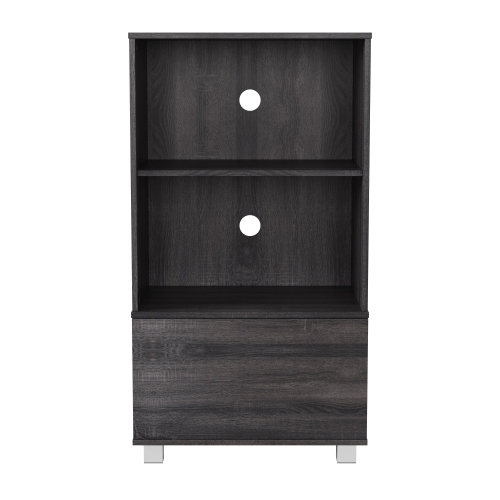 CORLIVING  Hollywood Media Storage Shelves In Black