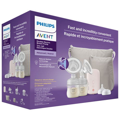 Philips Avent Double Electric Breast Pump with Travel Bag & Insulation Pouch