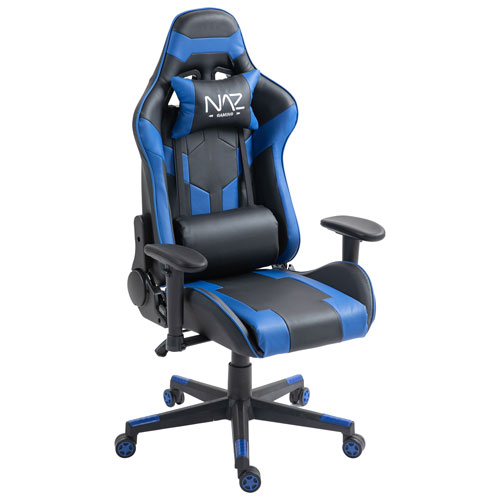 Naz Gladius Ergonomic High-Back Faux Leather Gaming Chair - Blue