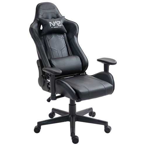 Naz Gladius Ergonomic High-Back Faux Leather Gaming Chair - Black
