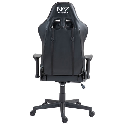 Naz Gladius Ergonomic High-Back Faux Leather Gaming Chair - Black