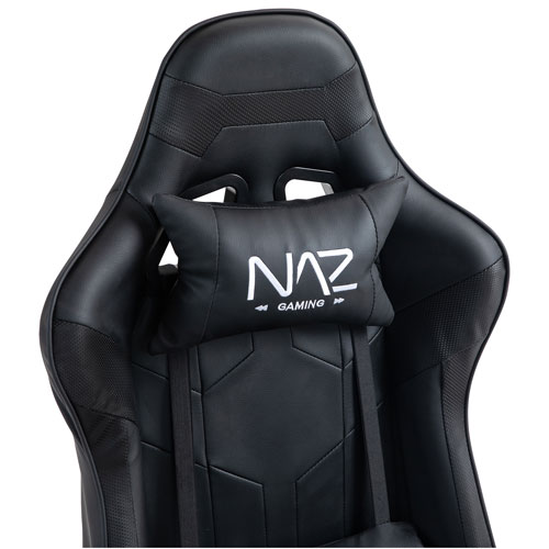 Naz Gladius Ergonomic High-Back Faux Leather Gaming Chair - Black