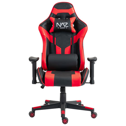 Naz Gladius Ergonomic High-Back Faux Leather Gaming Chair - Red