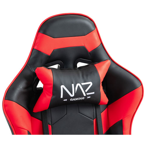 Naz Gladius Ergonomic High-Back Faux Leather Gaming Chair - Red
