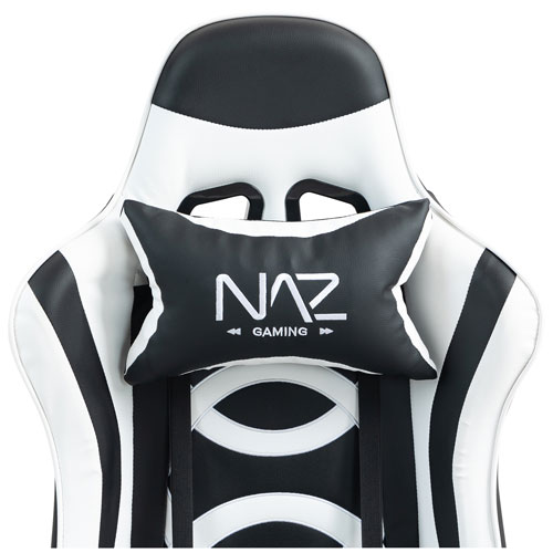 Naz Tachi Ergonomic High-Back Faux Leather Gaming Chair - White