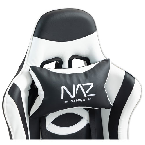 Naz Tachi Ergonomic High-Back Faux Leather Gaming Chair - White