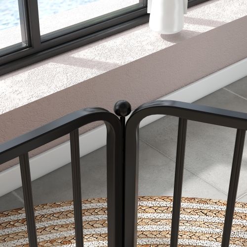 PawHut – Stylo à chien robuste avec porte, clôture d’exercice pour animal de compagnie, conception intérieure pour chiens petits et moyens, 31,5 po