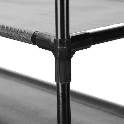 6-Tier Shoe Rack 30-Pair Shoes Storage Organizer Stackable Entryway Shoes Shelf, Black