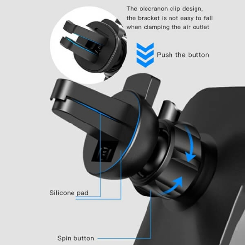 Universal Car Phone Holder Stand Dashboard Windshield GPS Car Mount Bracket Mobile Phone Holder Mobile Support Yesido C87