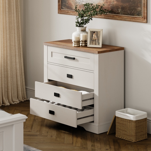 WAMPAT 8 Drawer Dresser for Bedroom, Drawer of Chest Clothes Organizer with Anti-tilt Device,31.9" Tall Storage Cabinet for Closet Hallway Living