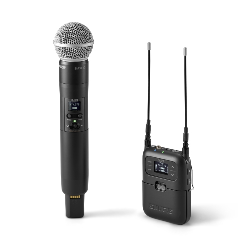 Shure SLXD25/SM58 Portable Digital Wireless Handheld System with SM58 microphone - H55