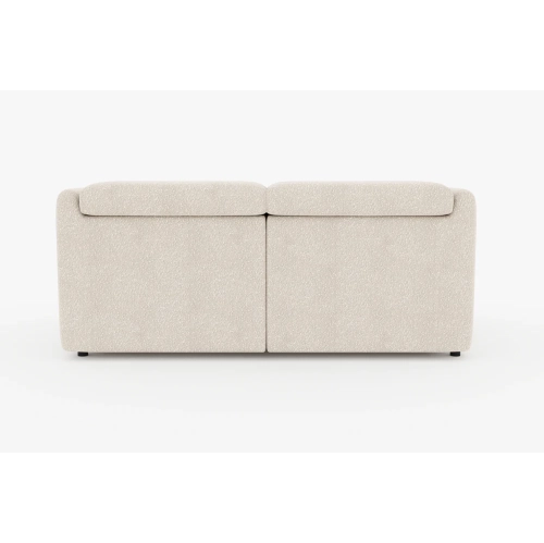 Valencia Alexandra Boucle 73" Fabric Dual-Recliner Winter White