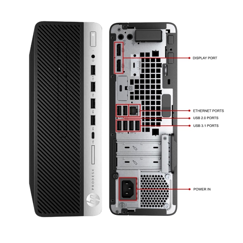 Refurbished - Hp ProDesk 600 G4 SFF Business Desktop PC Computer (Core i5-8500 8th GEN/ 32GB DDR4 RAM/ 2TB NVMe SSD/ WINDOWS 11 PRO) Intel Processor,