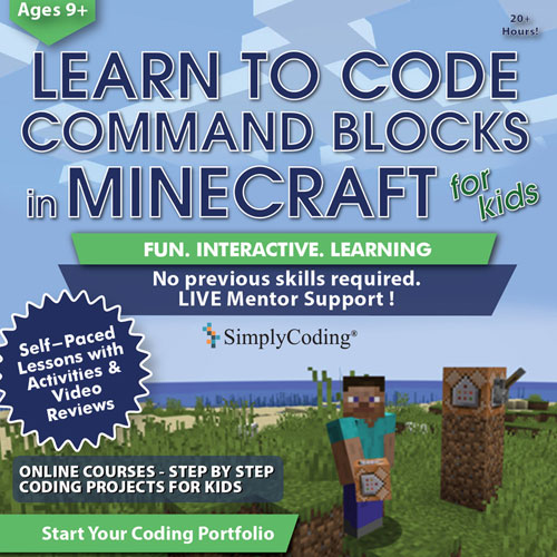 Learn to Code Command Blocks in Minecraft de SimplyCoding - 9 ans et plus - Téléchargement numérique