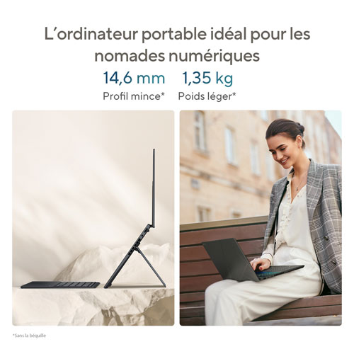 ASUS Zenbook DUO 14" OLED Touchscreen Laptop - Grey (Intel Core Ultra 7 EVO/1TB SSD/16GB RAM) - En