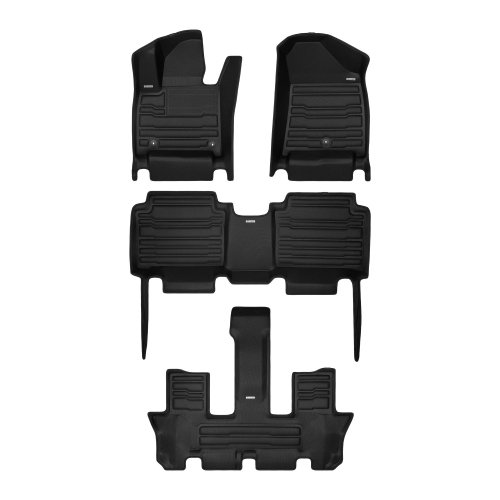 TUXMAT  - for Hyundai Santa Fe 7-Seater Hybrid 2024-2026 Models - Custom Car Mats - Maximum Coverage, All Weather, Laser Measured - This Full Set