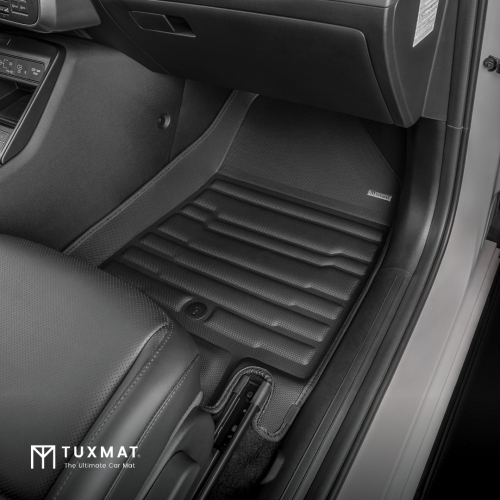 TuxMat - For Hyundai Kona Electric 2024-2026 Models - Custom Car Mats - Maximum Coverage, All Weather, Laser Measured - This Full Set Includes 1st