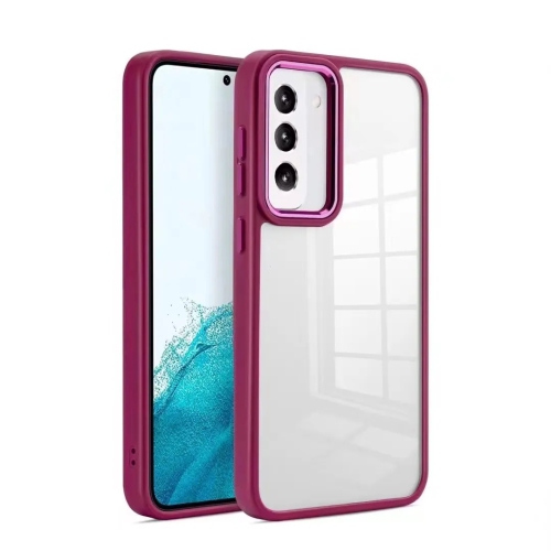 [CSmart] Transparent Hard PC Matte TPU Hybrid Case Cover for Samsung Galaxy S24 Plus, Wine
