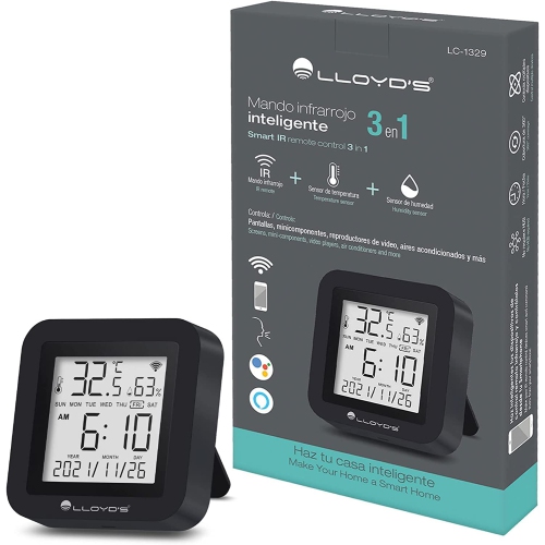 Lloyd's WiFi Smart Infrared Remote Control with Temperature and Humidity Sensor.