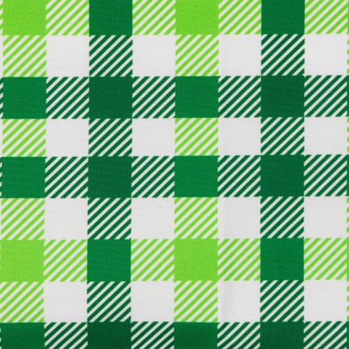 72" Green Checkered Table Runner