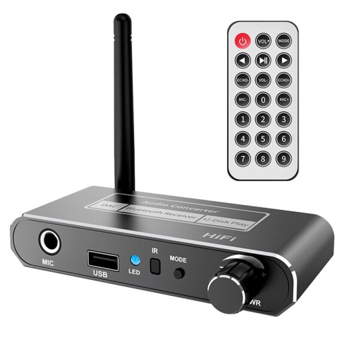 Wireless HIFI DAC Converter Bluetooth 5.2 Receiver Audio Coaxial To R/L 3.5 V6X1