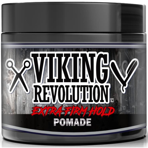 VIKING REVOLUTION  Extreme Hold Pomade for Men, 4OZ