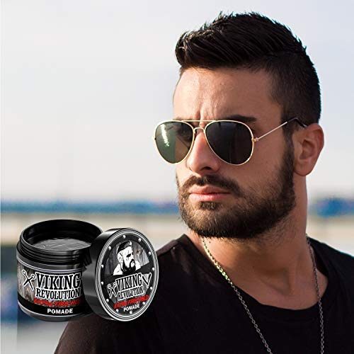 Viking Revolution Extreme Hold Pomade for Men, 4oz