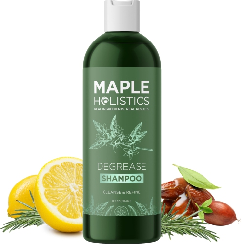 MAPLE HOLISTICS  Degrease Shampoo for Oily Hair Care - Deep Cleansing Shampoo for Greasy Hair And Scalp Cleanser for Build Up