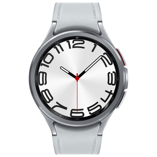 Remis à neuf - montre intelligente 47&nbsp;mm Galaxy Watch6 Classic (GPS + LTE) de Samsung avec moniteur de fréquence cardiaque - Argenté