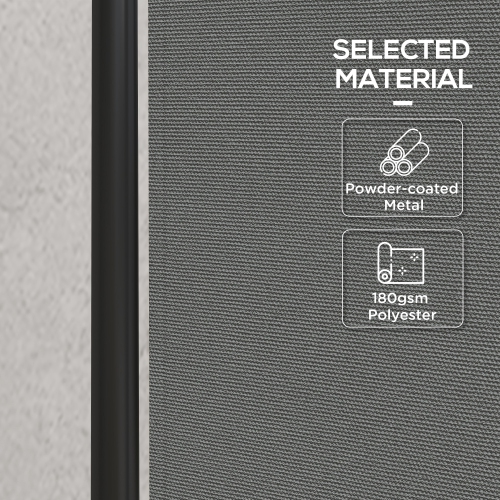 Outsunny 3 Panel Folding Room Divider with Lockable Wheels, 6ft Rolling Privacy Screen, Portable Freestanding Room Partition Separator for Home