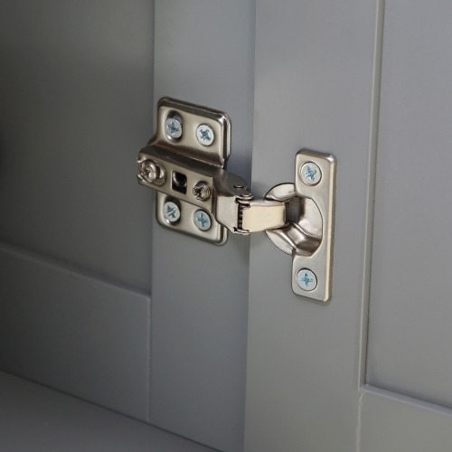 Îlot de cuisine de HOMCOM avec rangement, chariot de cuisine sur roulettes avec dessus en acier inoxydable, 2 tiroirs, 2 armoires, support à épices,