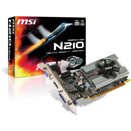 MSI GeForce 210 1GB 64-bit (N210-MD1G/D3) PCI Express 2.0