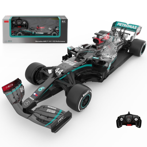 Mercedes-Benz F1 W11 EQ Performance 1/18 Scale Licensed Remote Control Toy Car, Official F1 Merchandise by Rastar