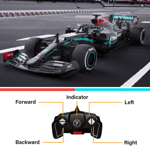 Mercedes-Benz F1 W11 EQ Performance 1/18 Scale Licensed Remote Control Toy Car, Official F1 Merchandise by Rastar