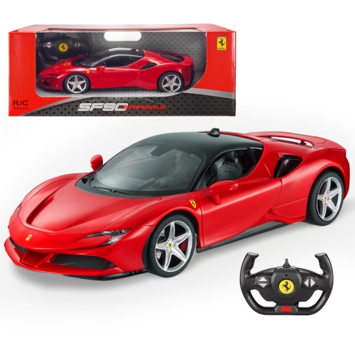 Ferrari SF90 Stradale RC Car 1/14 Scale Licensed Remote Control Toy Car with Working Lights, Rastar