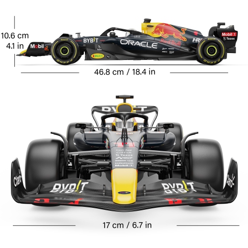 Voiture téléguidée Oracle Red Bull Racing RB18 RC à échelle 1/12, télécommande officielle F2 par Rastar