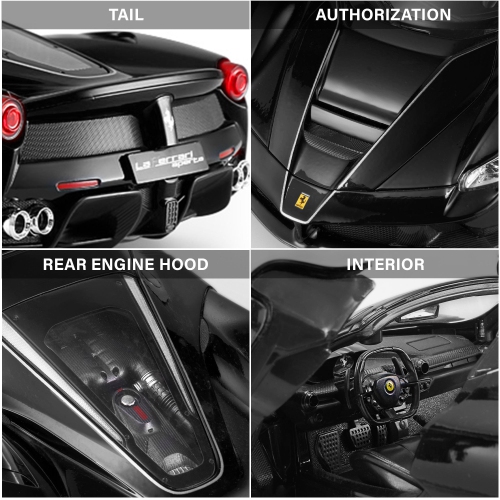 Voiture téléguidée LaFerrari Aperta à échelle 1/14 avec fonction de dérive, portes ouvertes et phares fonctionnels de Rastar