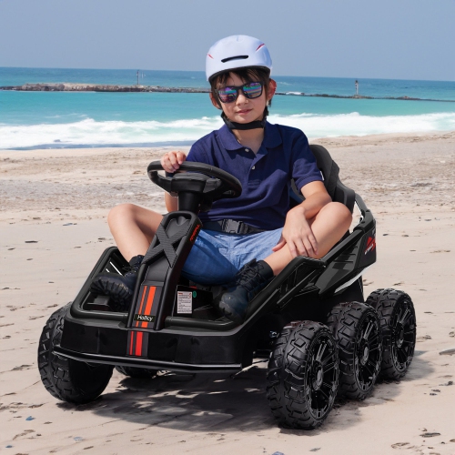 6 Wheel UTV 24V Ride on Car with Remote Control, 4WD, EVA Tires