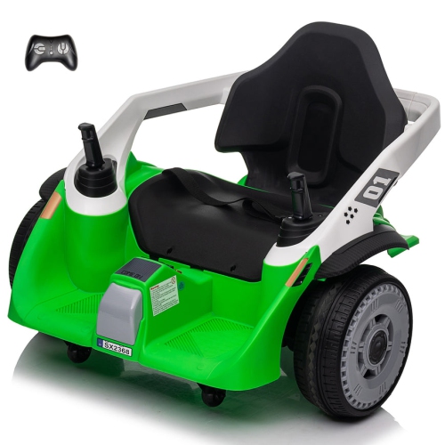 Eddy 360 12V Spinning Joystick Kid's Electric Ride on Car, with Remote