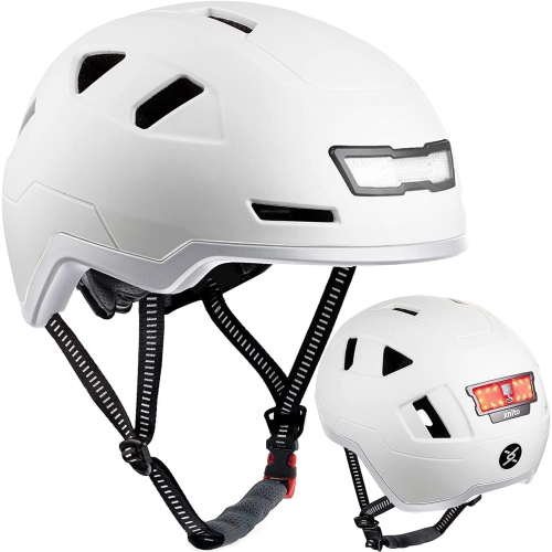 XNITO Electric Bike Helmet with LED Lights - CPSC & NTA-8776 Dual Certified - Class 3 E-Bikes, Bicycle, Scooters, Onewheel, Skateboard - LIGHTNING