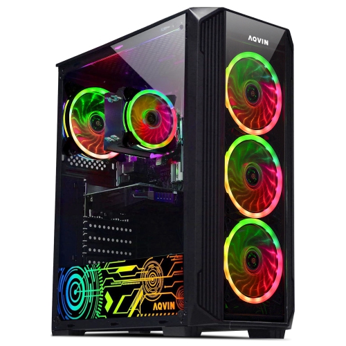 Gaming PC AQVIN ZForce Desktop Computer - 27 inch Curved Gaming 