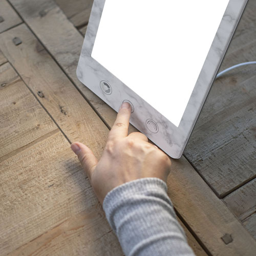 Verilux HappyLight Luxe Light Therapy Lamp - Marble