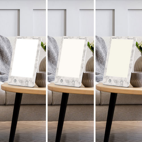 Verilux HappyLight Luxe Light Therapy Lamp - Marble