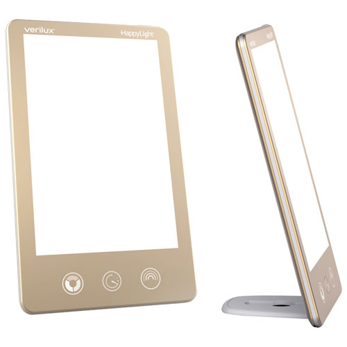 Verilux HappyLight Luxe Light Therapy Lamp - Champagne Gold