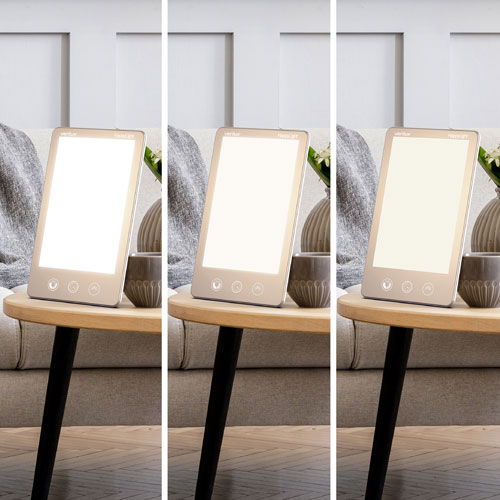 Verilux HappyLight Luxe Light Therapy Lamp - Champagne Gold