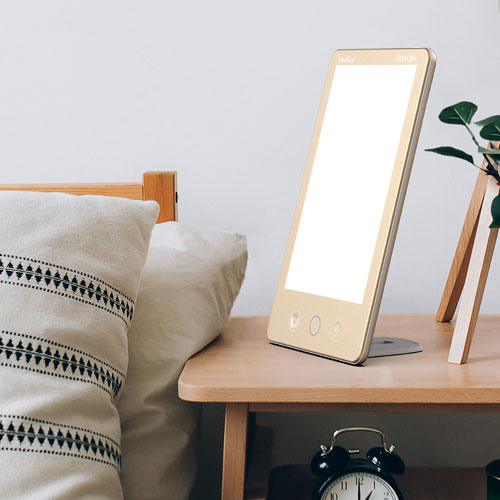 Verilux HappyLight Luxe Light Therapy Lamp - Champagne Gold